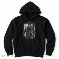 Firefighter American Flag Hoodie thumb 0
