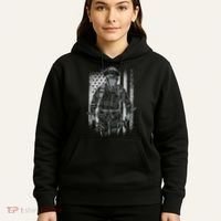 Firefighter American Flag Hoodie thumb 5