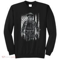 Firefighter American Flag Sweatshirt thumb 0