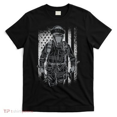 Firefighter American Flag T-Shirt