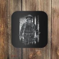 Firefighter American Flag Coaster thumb 0