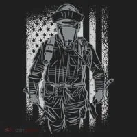 Firefighter American Flag Tumbler thumb 3