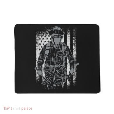 Firefighter American Flag Mousepad