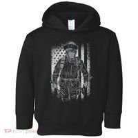 Firefighter American Flag Toddler Hoodie thumb 0