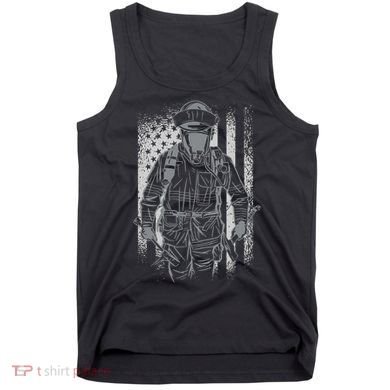 Firefighter American Flag Tank Top