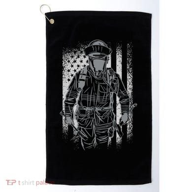 Firefighter American Flag Golf Towel