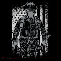 Firefighter American Flag Women's T-Shirt thumb 6