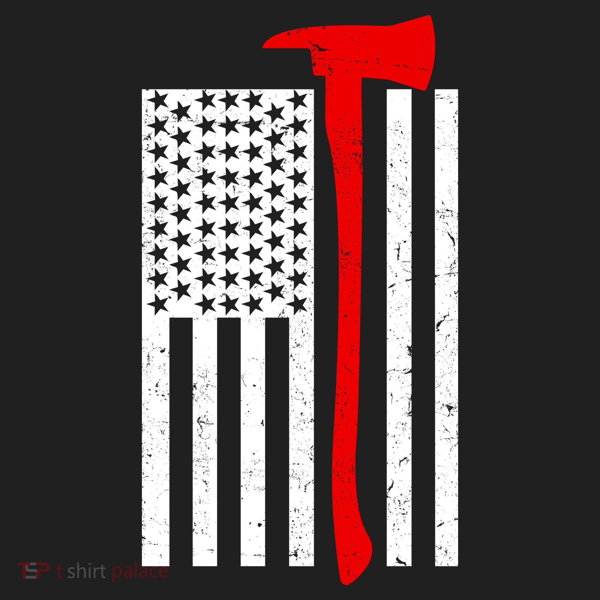 Firefighter Axe American Flag Women's Sweatshirt