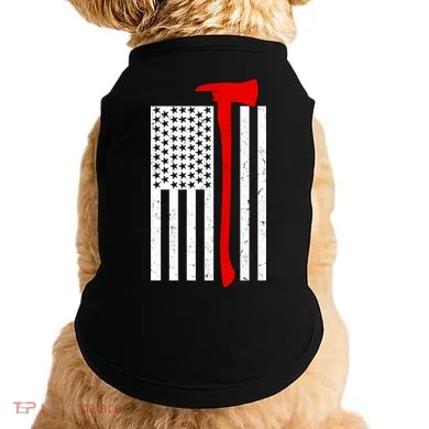 Firefighter Axe American Flag Doggie Tank