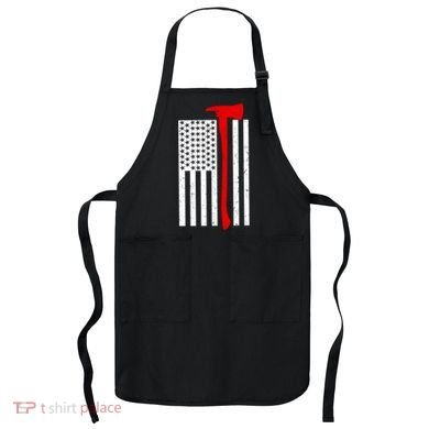 Firefighter Axe American Flag Apron