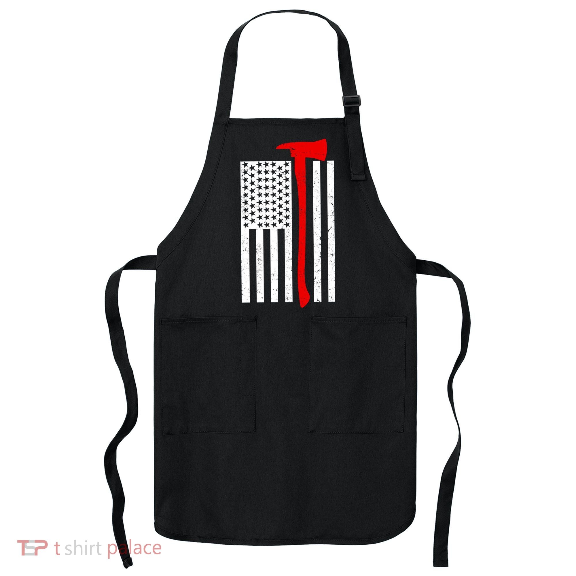 Firefighter Axe American Flag Apron
