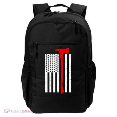 Firefighter Axe American Flag Backpack