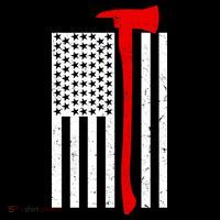 Firefighter Axe American Flag Bucket Hat thumb 4