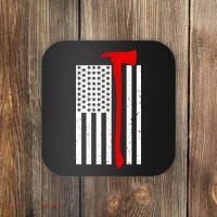 Firefighter Axe American Flag Coaster thumb 0