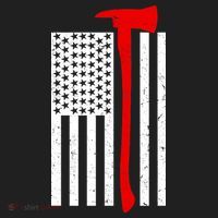 Firefighter Axe American Flag Hat thumb 2