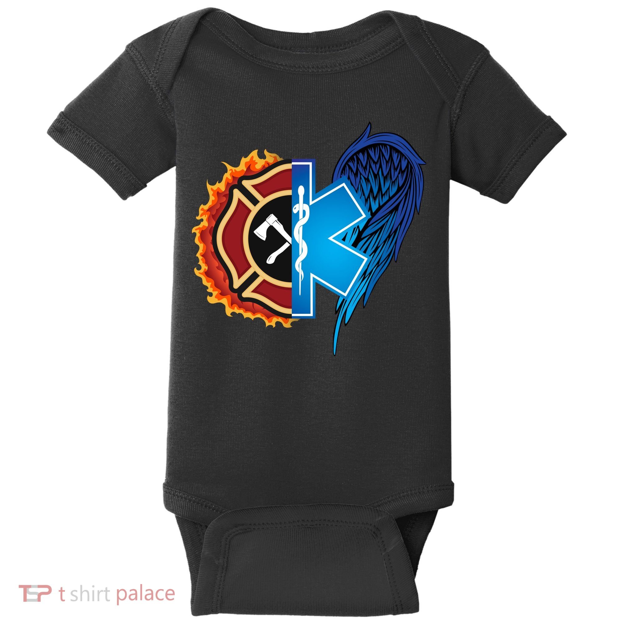 Firefighter Doctor Lifesavers Baby Bodysuit