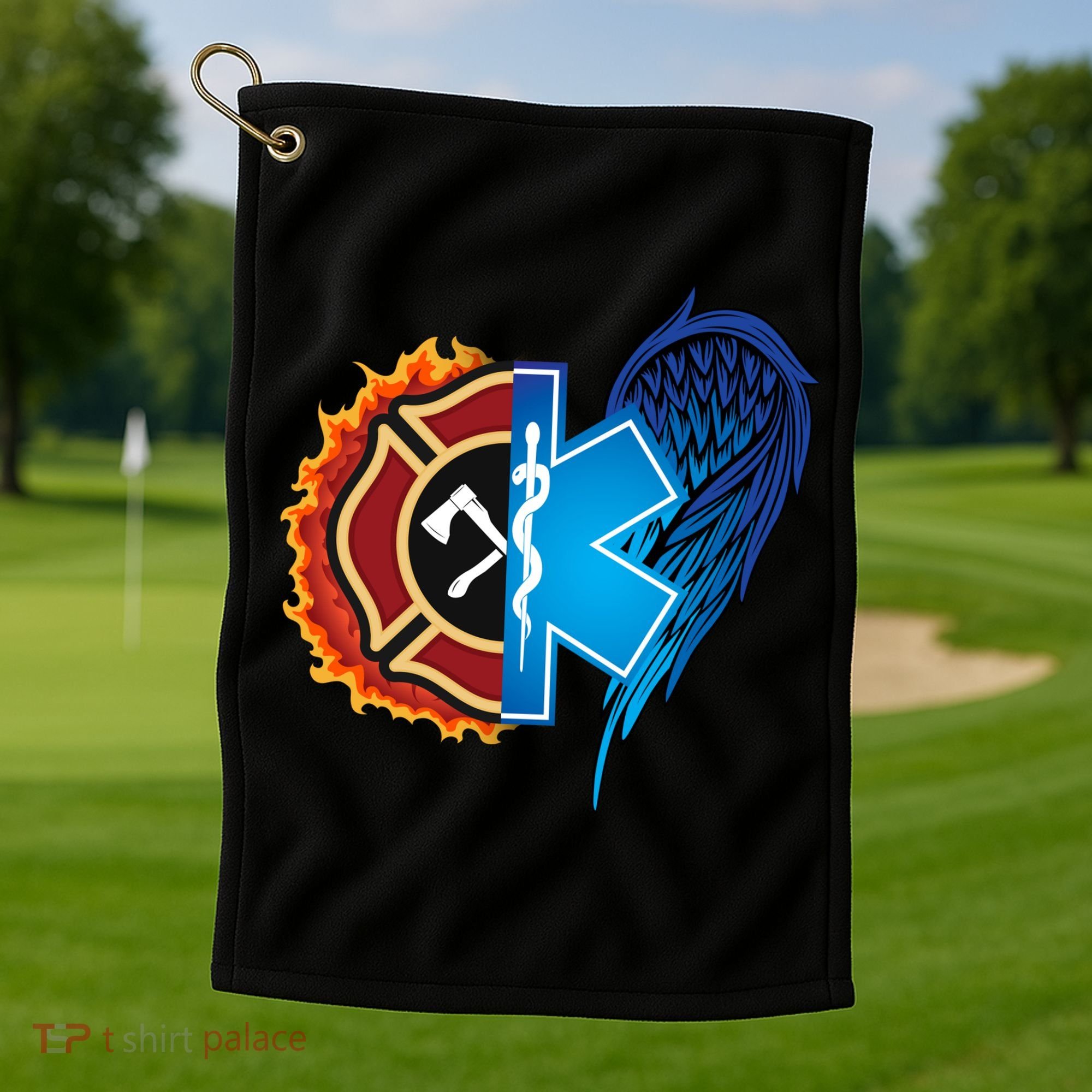 Firefighter Doctor Lifesavers Golf Towel