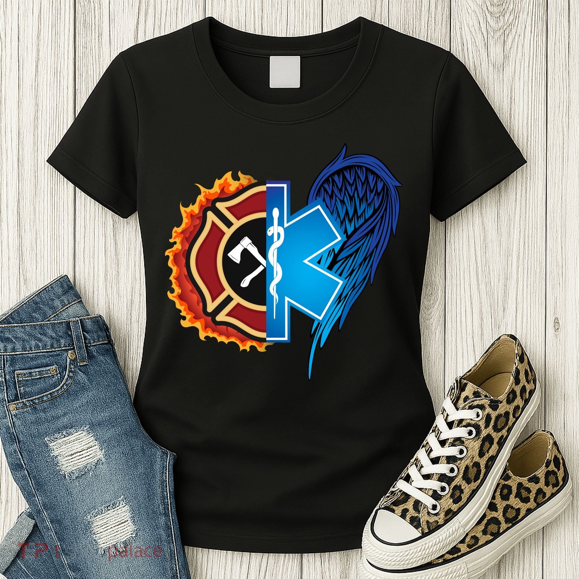 Firefighter Doctor Lifesavers Women's T-Shirt