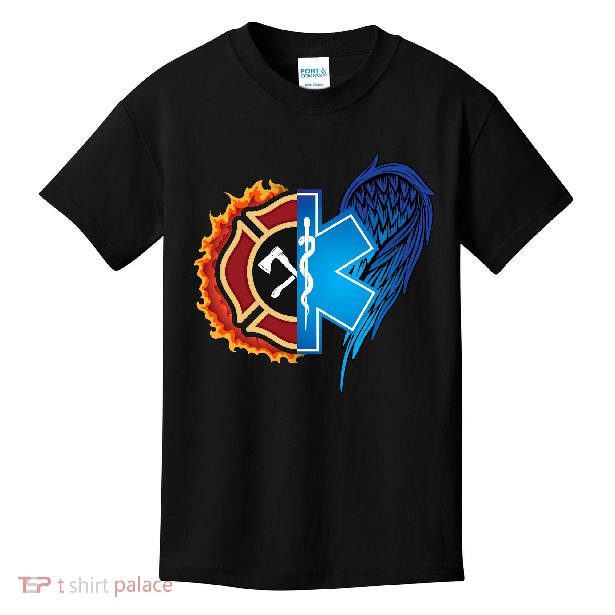 Firefighter Doctor Lifesavers Kids T-Shirt