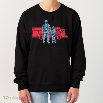 Firefighter Father And Son Women's Sweatshirt