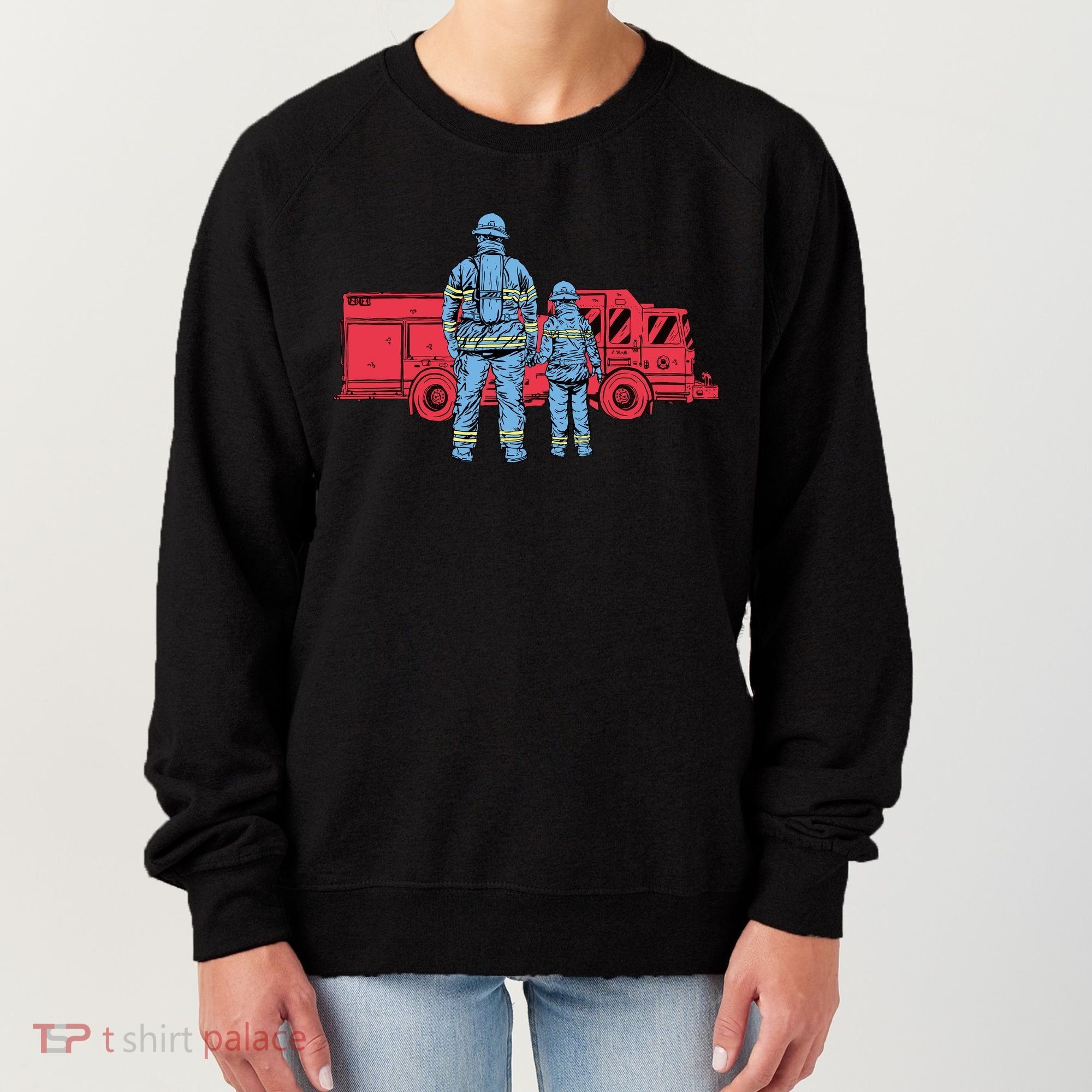 Firefighter Father And Son Women's Sweatshirt