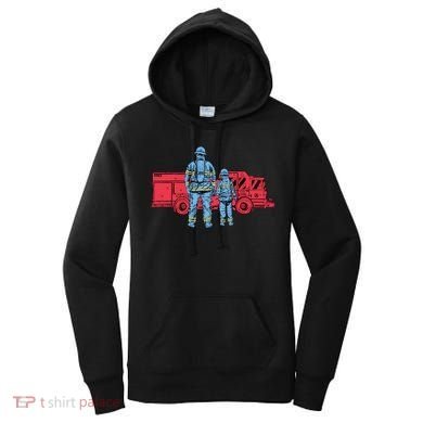 Firefighter Father And Son Women's Hoodie