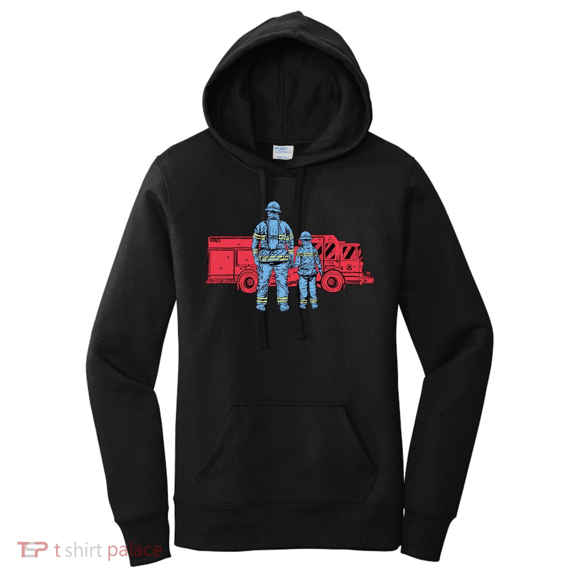 Firefighter Father And Son Women's Hoodie
