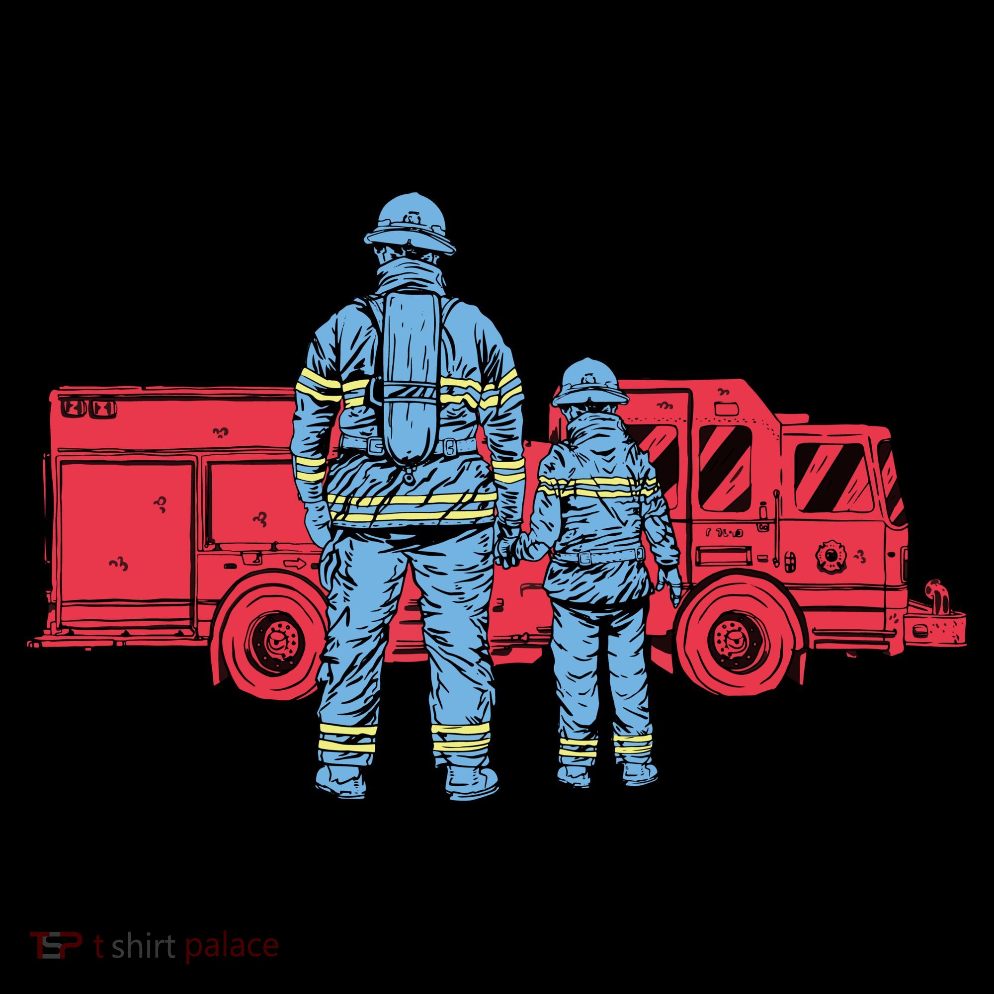 Firefighter Father And Son Women's Hoodie