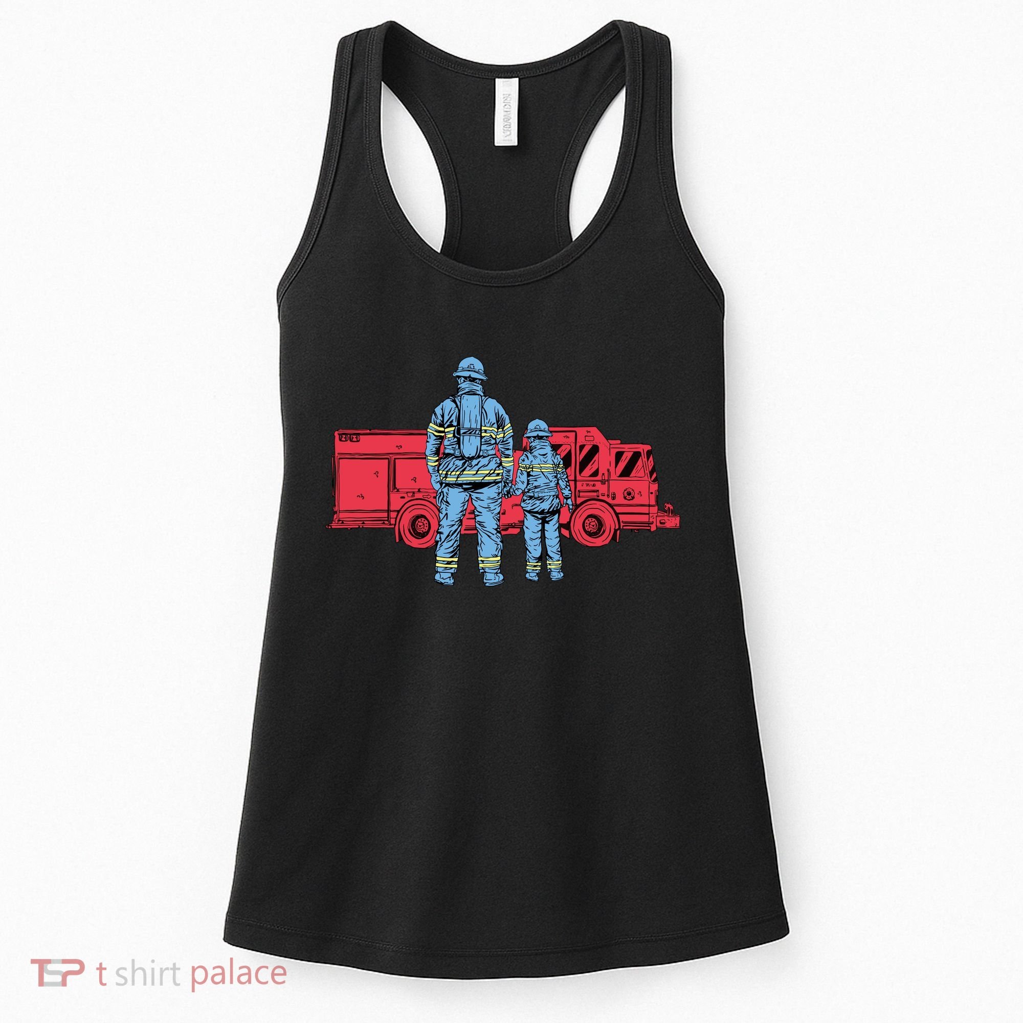Firefighter Father And Son Women's Tank Top