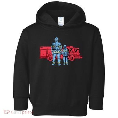Firefighter Father And Son Toddler Hoodie