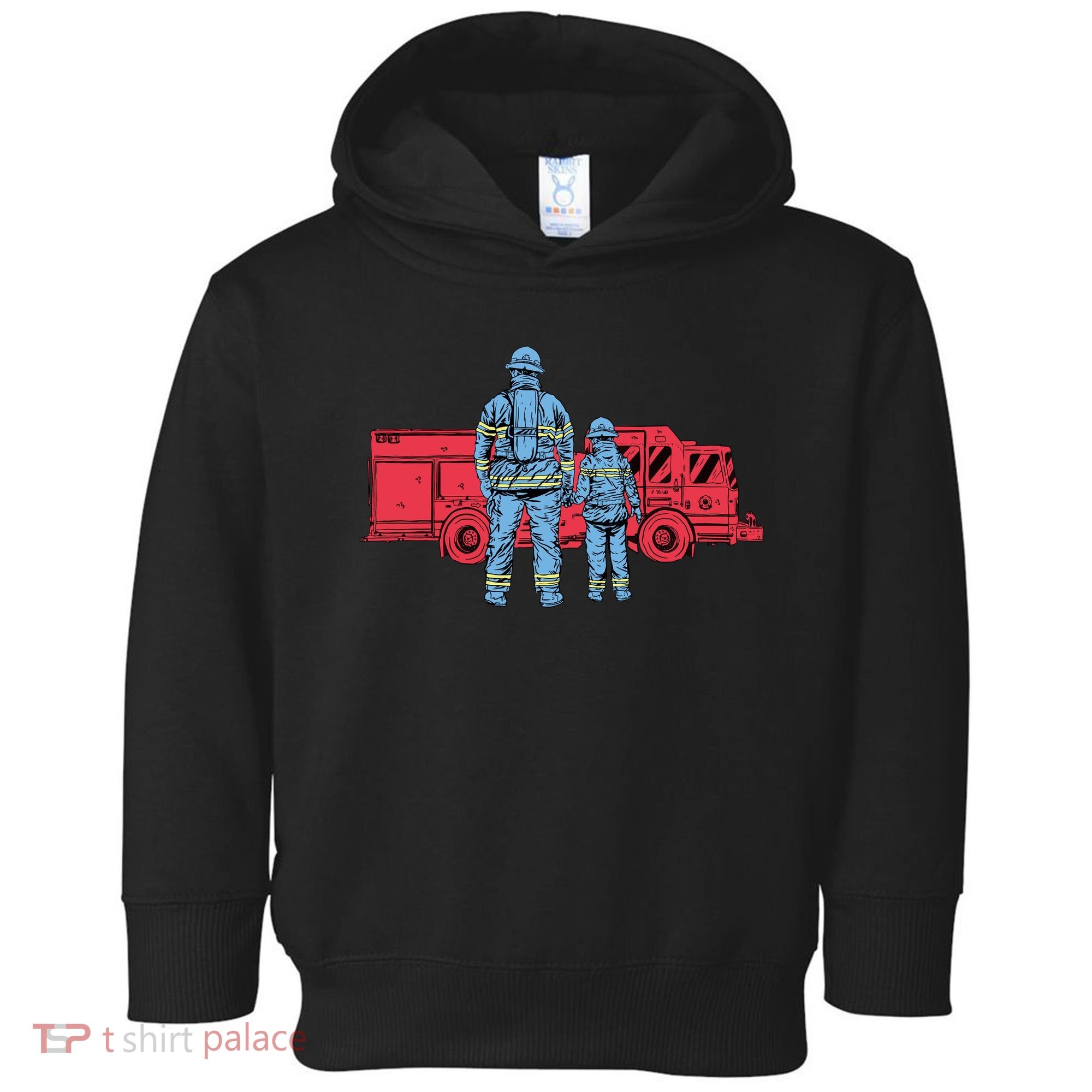 Firefighter Father And Son Toddler Hoodie