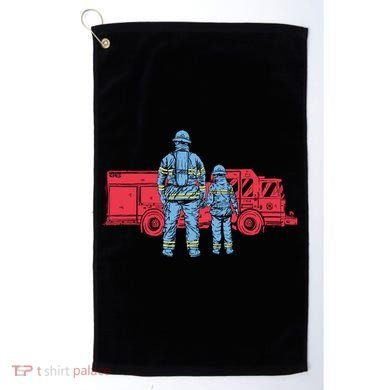 Firefighter Father And Son Golf Towel