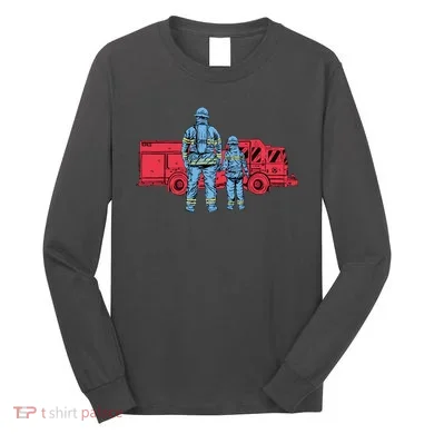 Firefighter Father And Son Long Sleeve Shirt