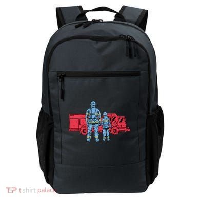 Firefighter Father And Son Backpack