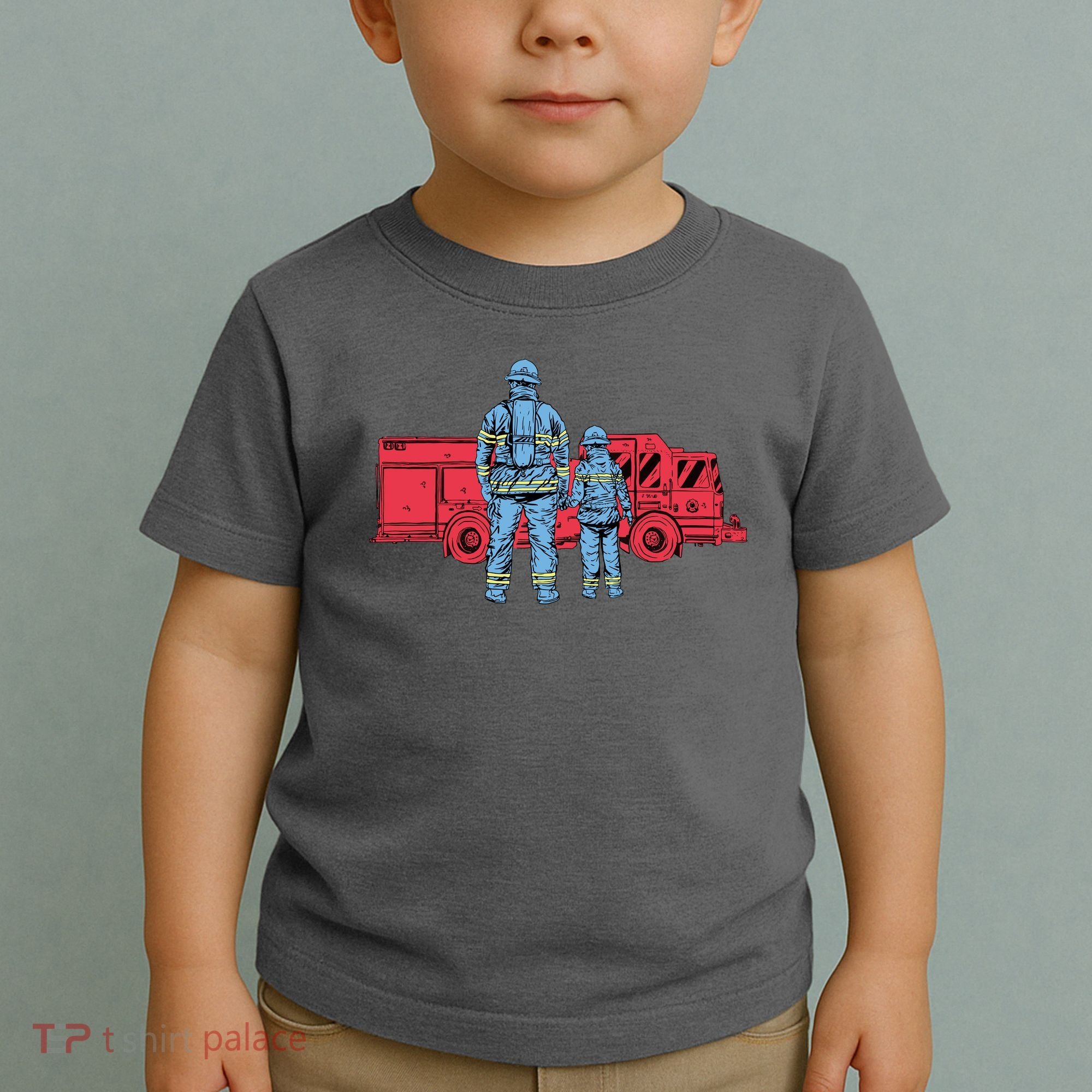 Firefighter Father And Son Toddler T-Shirt