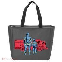 Firefighter Father And Son Tote Bag thumb 0