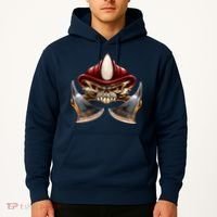 Firefighter Fire Skull Axe Hoodie thumb 2