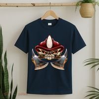 Firefighter Fire Skull Axe T-Shirt thumb 2