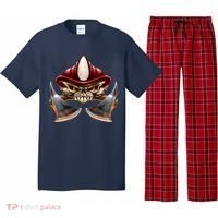 Firefighter Fire Skull Axe Pajama Set thumb 0