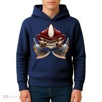 Firefighter Fire Skull Axe Kids Hoodie thumb 4