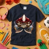 Firefighter Fire Skull Axe Kids T-Shirt thumb 3
