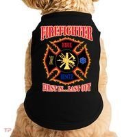 Firefighter First In Last Out Doggie Tank thumb 0
