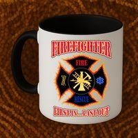 Firefighter First In Last Out Coffee Mug thumb 2