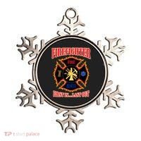 Firefighter First In Last Out Ornament thumb 0