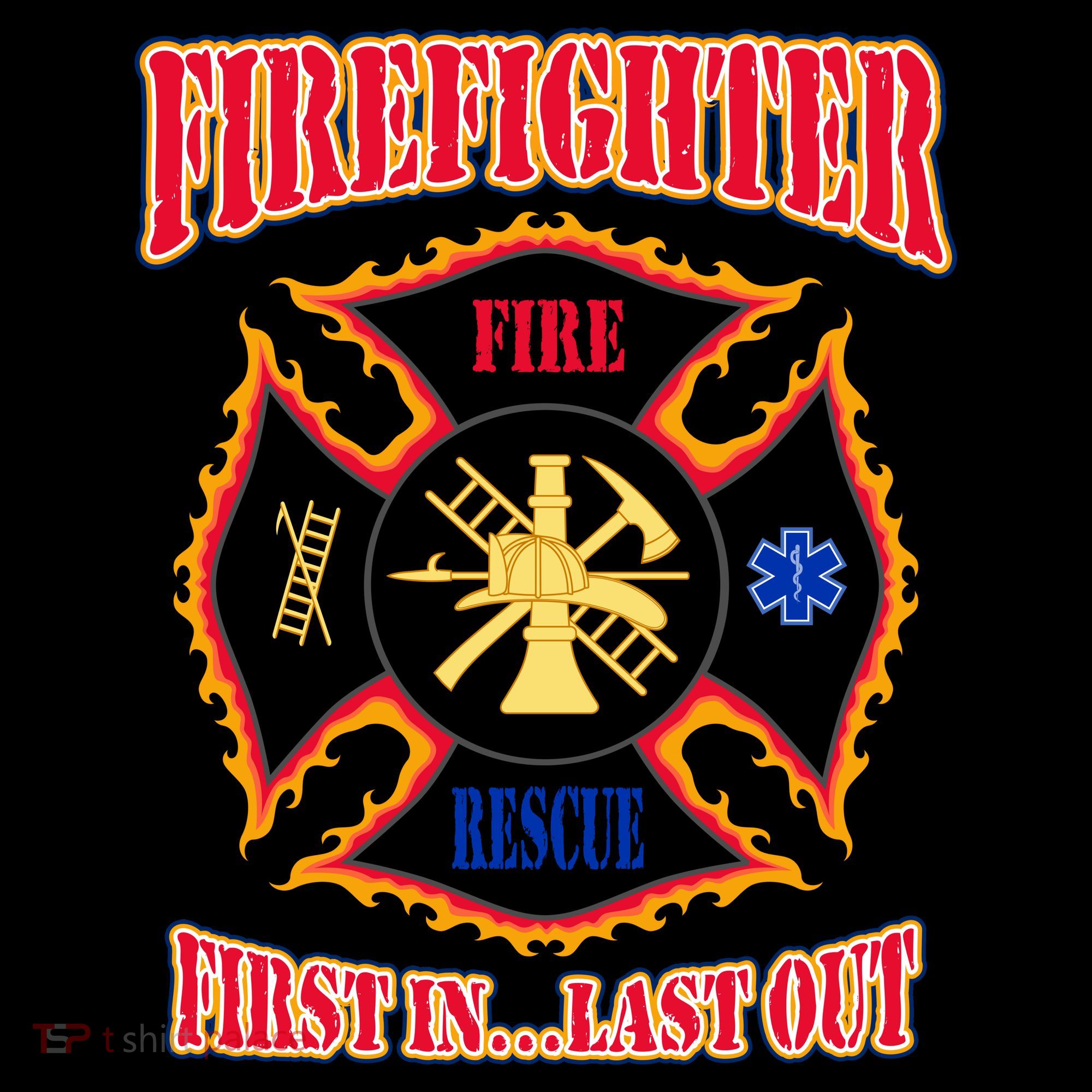 Firefighter First In Last Out Ornament