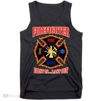 Firefighter First In Last Out Tank Top thumb 0