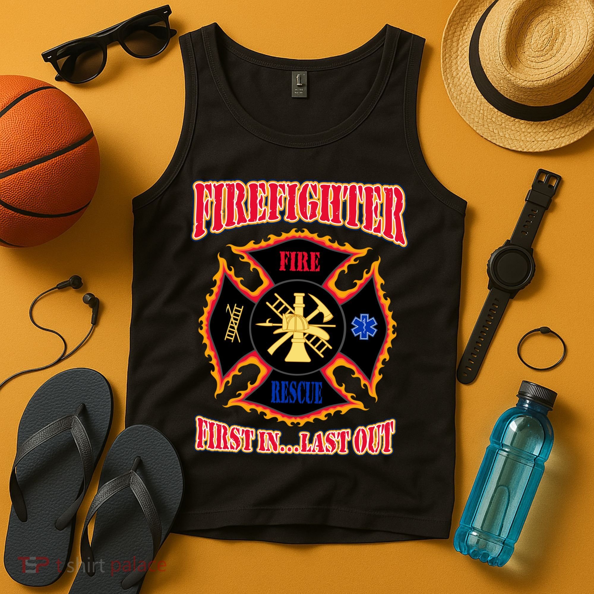 Firefighter First In Last Out Tank Top