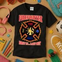 Firefighter First In Last Out Kids T-Shirt thumb 3