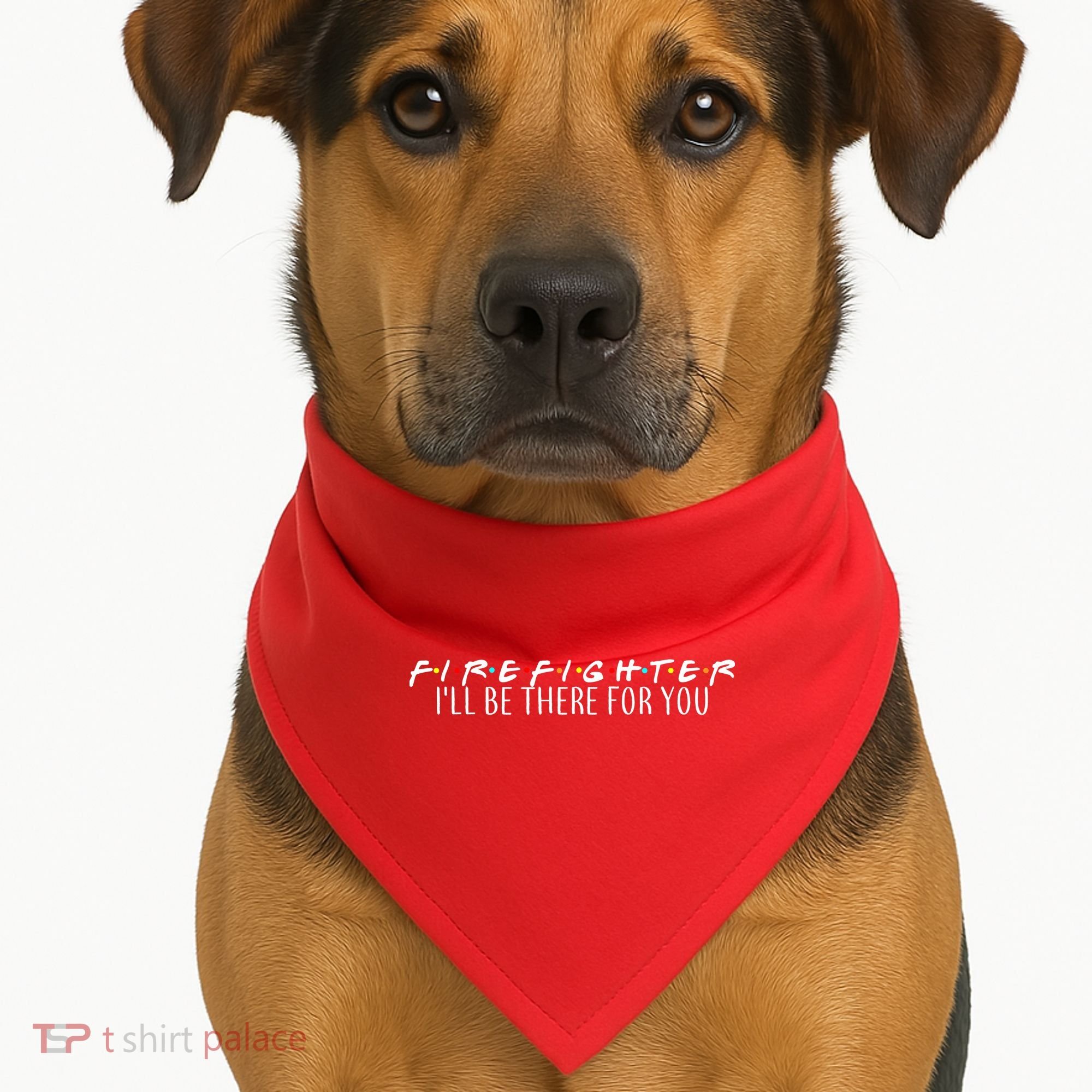 Firefighter ill Be There For You USA-Made Doggie Bandana