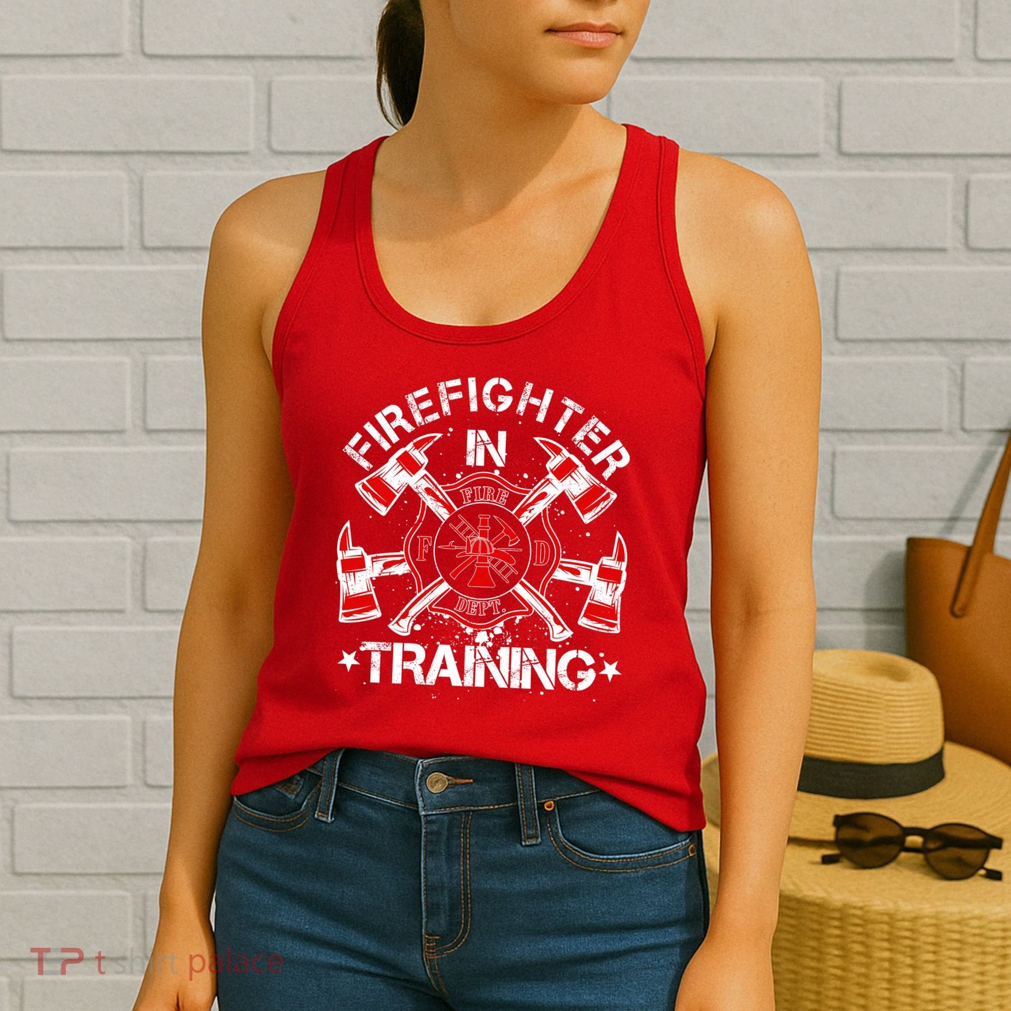 Firefighter In Training Women's Tank Top